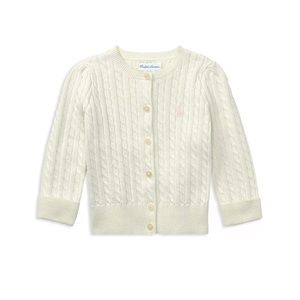 Ralph Lauren Baby Girls' Cable-Knit Cardigan 9M